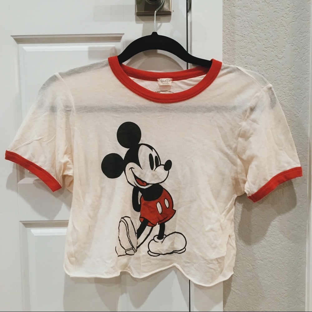 Brandy Melville Mickey Mouse Disney Crop Top